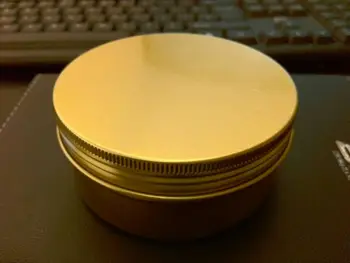 

Free shipping 25 pieces/lot 150g gold aluminum jars, 150ml aluminum tins5OZ aluminum canister