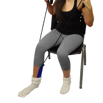 

Sock Stocking Aid With Foam Grip 33in Cord Puller Assist Disability Tool
