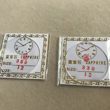 2x плоские 1,2 мм 33~ 37,5 мм плоские часы сапфировое стекло