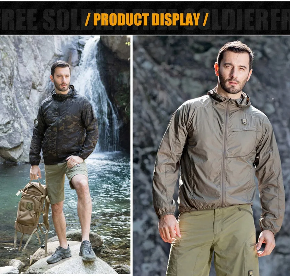 FREE SOLDIER outdoor tactical military men's short pant for camping climbing thin and quick-drying for summer