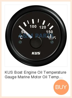 KUS лодка термометр масла морской двигатель Температура масла индикатор 50-150 градусов 12 в 24 в 52 мм