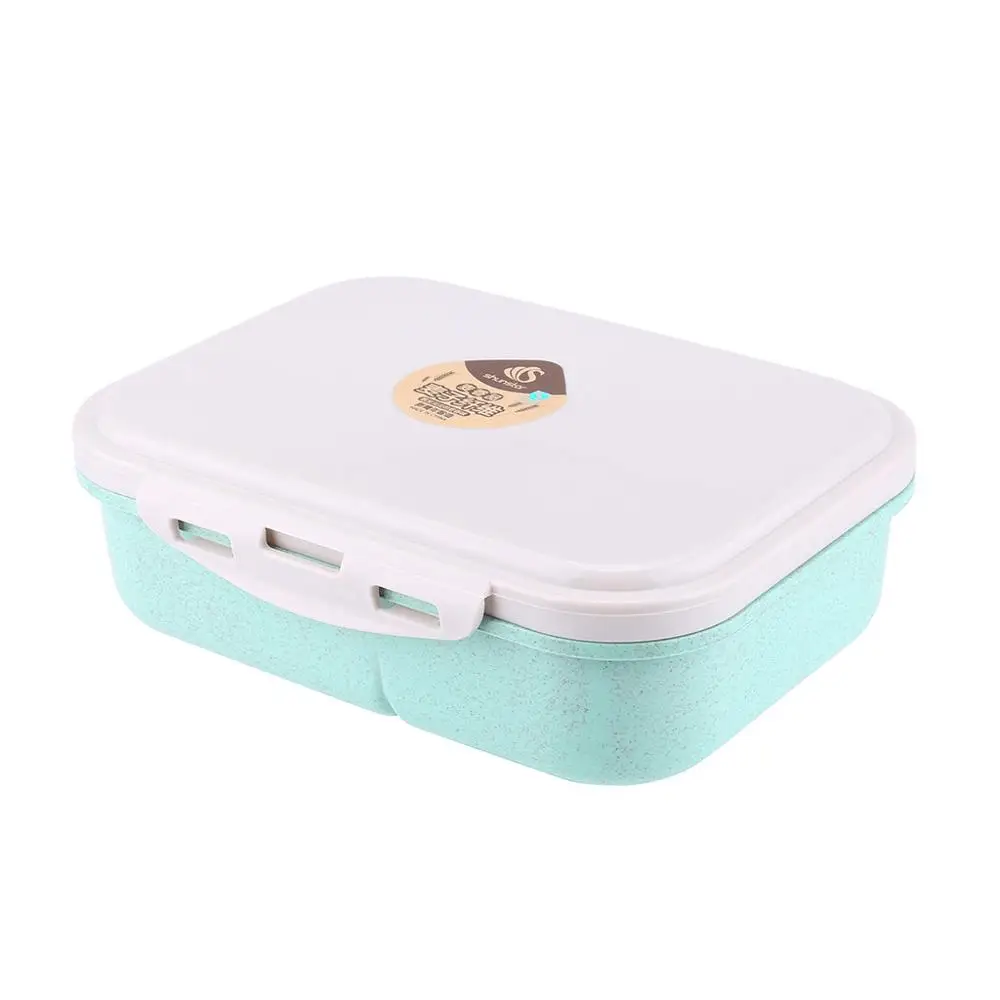 

Shunstar Lunch Box On-the-Go Meal Snack Packing 3 Compartment Lunchbox Container Microwave Safe Portable school kid lunch box