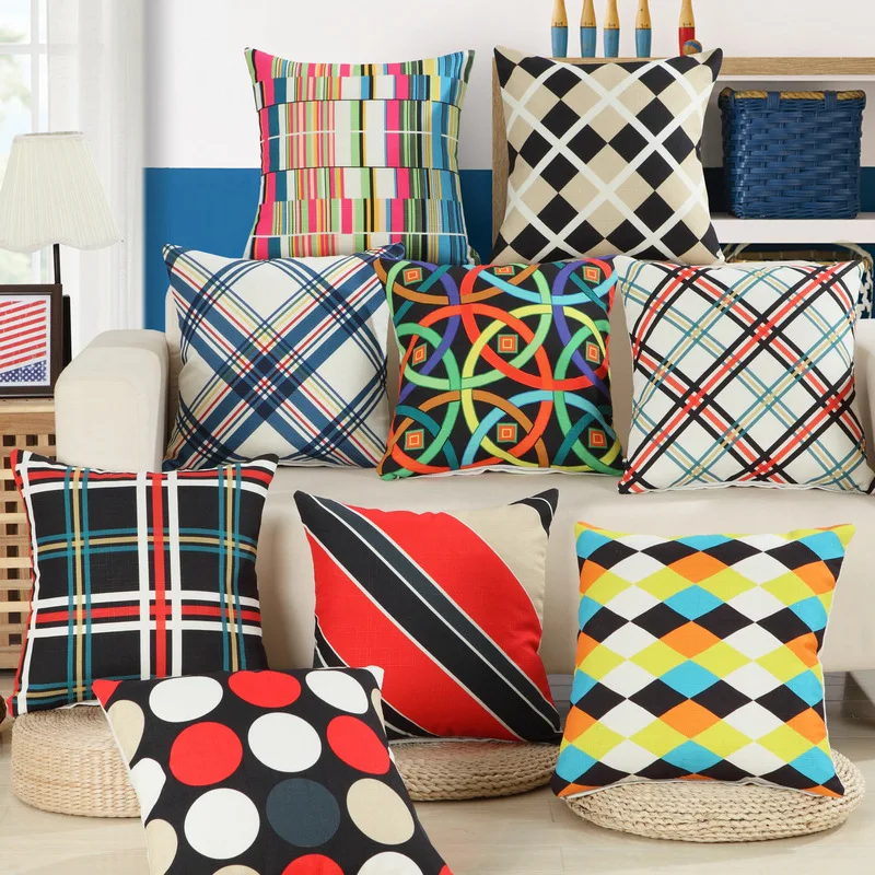 2018 السنة الجديدة عيد الميلاد هدية في الهواء الطلق الكبرى كرسي ديكور منصات المنزل فندق مكتب أريكة مقعد السيارة الخلفي وسادة غطاء 18*18 بوصة 45*45 س...