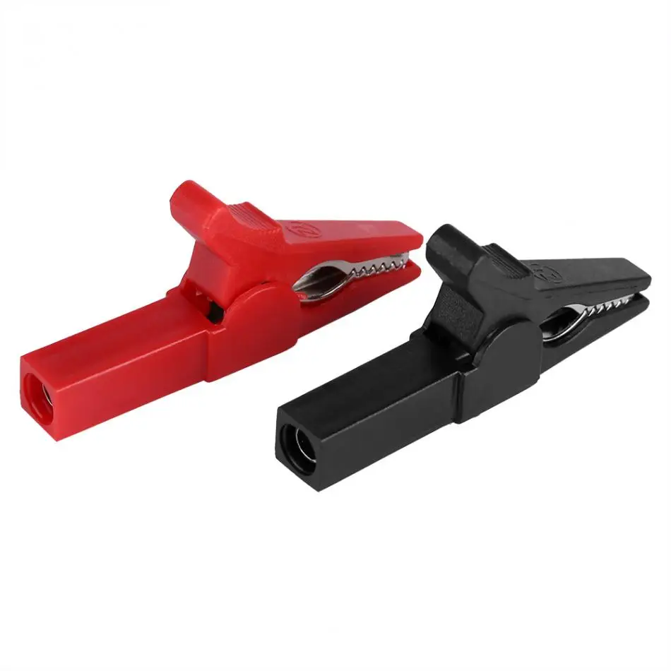 

VBESTLIFE 1pc Full Insulated 55mm Crocodile Clip Test Car Vehicle Battery Cable Wire Clamp Black Red Optional