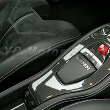 Автомобильные аксессуары сухой углеродного волокна Шестерни объемного подходит для 2010- F458 Italia паук Шестерни объемный Замена авто-Стайлинг