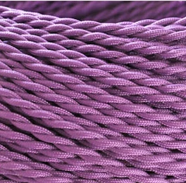 

Purple Color 2 x 0.75mm2 Twisted Cable Twisted Electrical Wire Color Braided Electric Cable Textile Cord