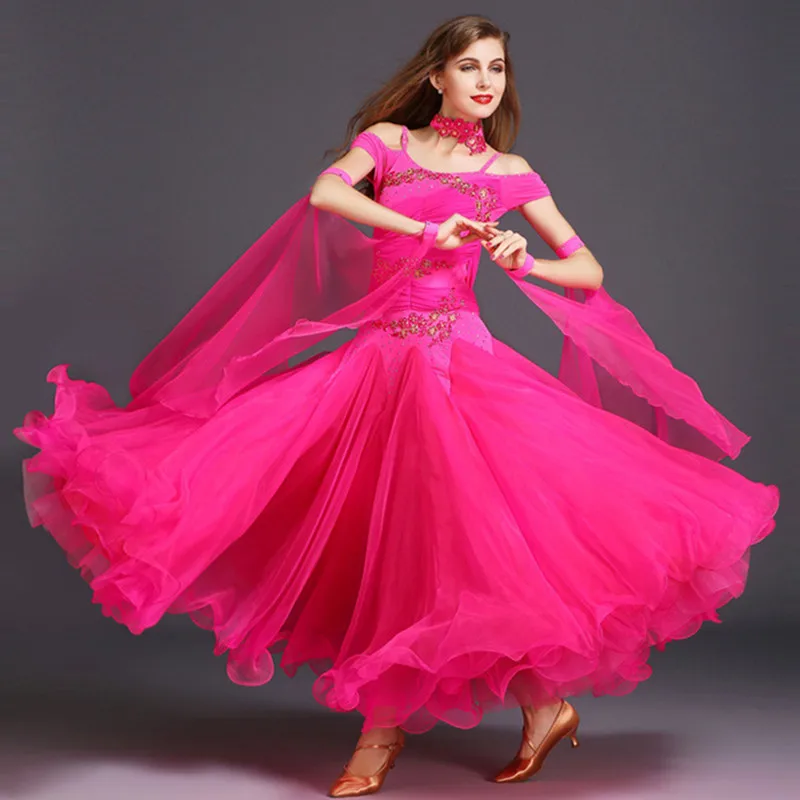 Бальные платья для конкурса бальных танцев стандартные женщин|ballroom waltz dresses|waltz