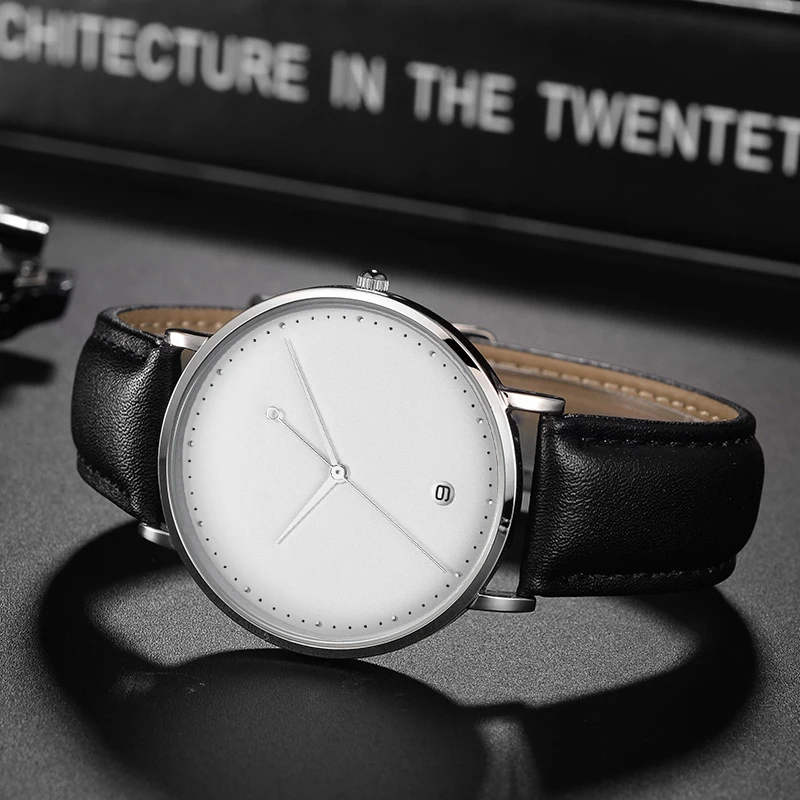 CL026 черный розовое золото построить бренд свой собственный часы пользовательский дизайн OEM логотип печатных часы мужские наручные Календарь минималистичные часы