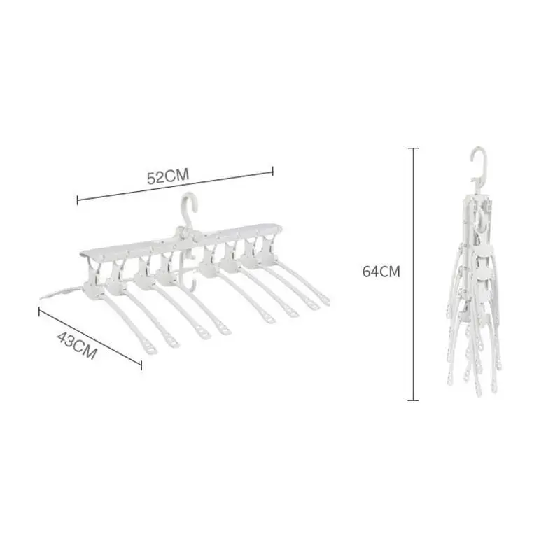Мульти-функция тканевая вешалка стойка для домашних запасов складной кронштейн для сушки одежды крючок вешалки одежда вращающийся Органайзер складная вешалка