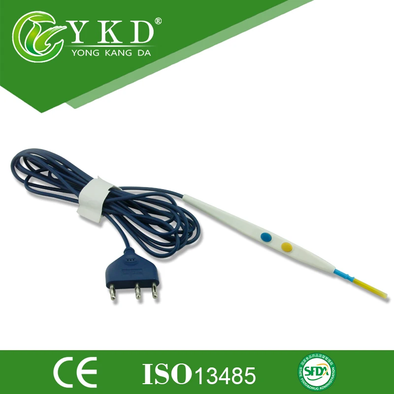 10PCS/Lot Wholesale disposable ESU pencil for surgery, medical accessories supplier with CE and ISO 13486 certificates