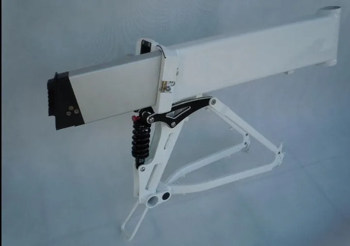 Discount 26*17inch  Folding   Electric  Mountain bike folding  frame  26er  MTB frame  soft tail  frame with  Battery case 6 Discount 26*17inch  Folding   Electric  Mountain bike folding  frame  26er  MTB frame  soft tail  frame with  Battery case 6