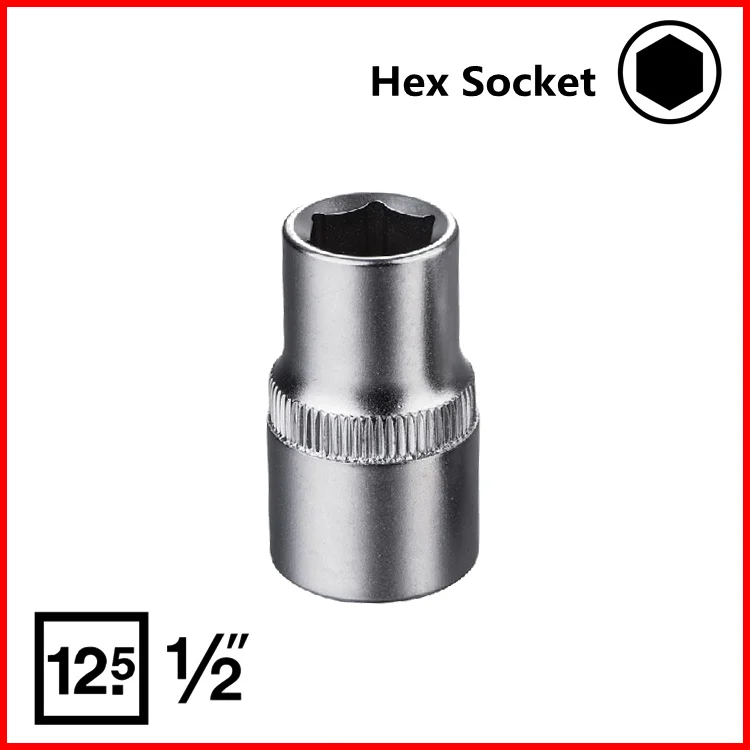 1/2" Socket Wrench head metric socket set socket wrench kit hex socket