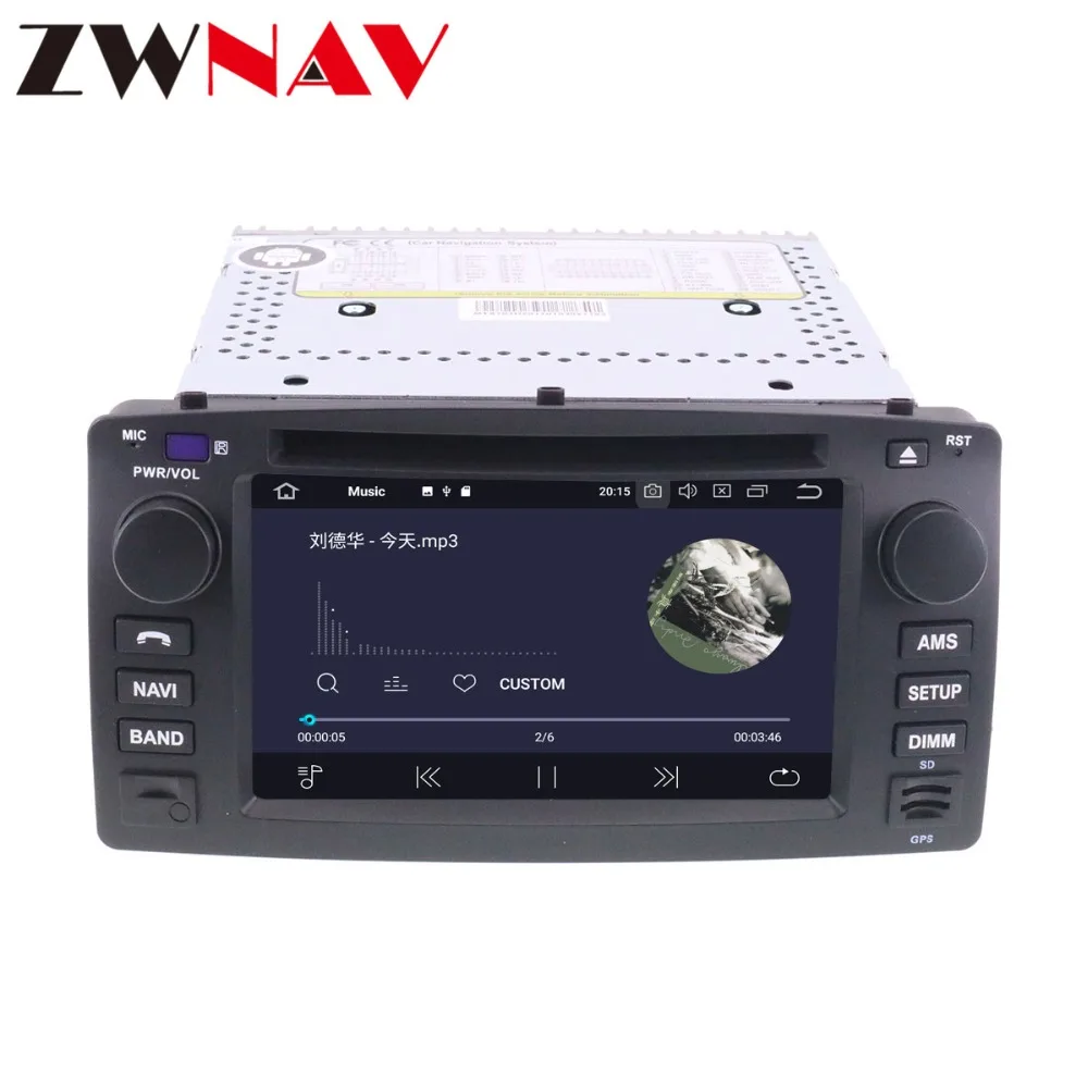Top ZWNAV Android 9.0 4+32GB Car DVD Player for Toyota Corolla 2001- 2006 Radio Ibiza GPS Navigation Mirroring link head unit px5 5