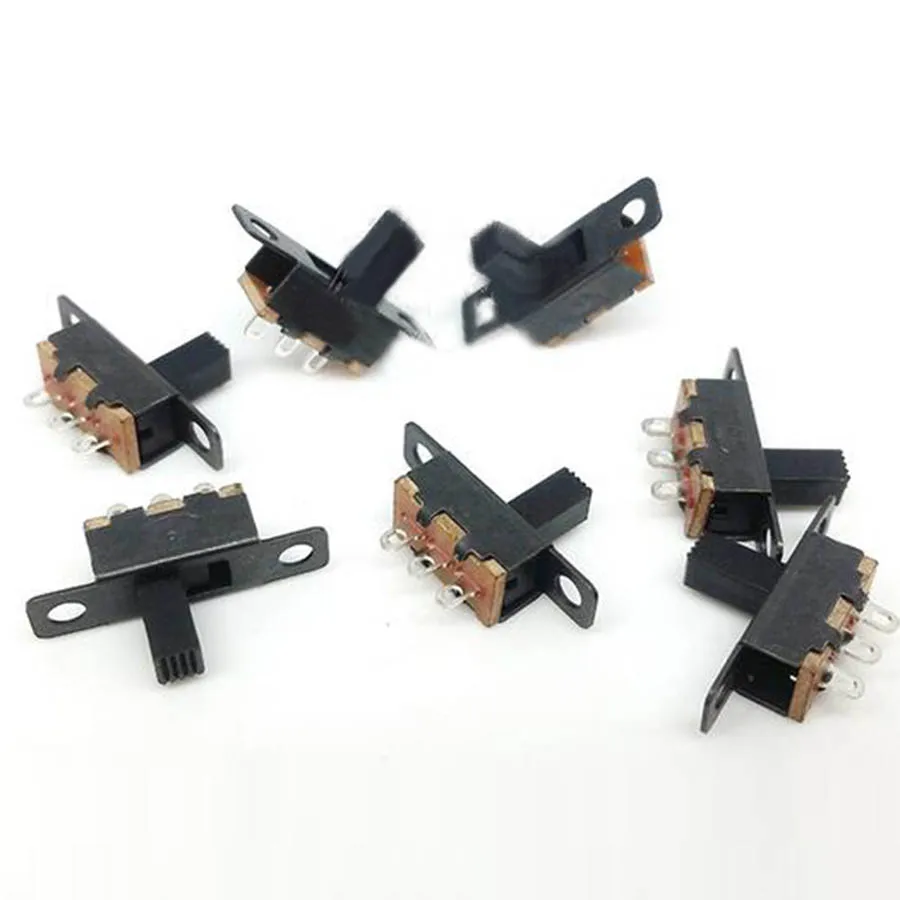 100pcs On-off slide switch mounting switch mini micro electronic switch 3 pins 100pcs On-off slide switch mounting switch mini micro electronic switch 3 pins