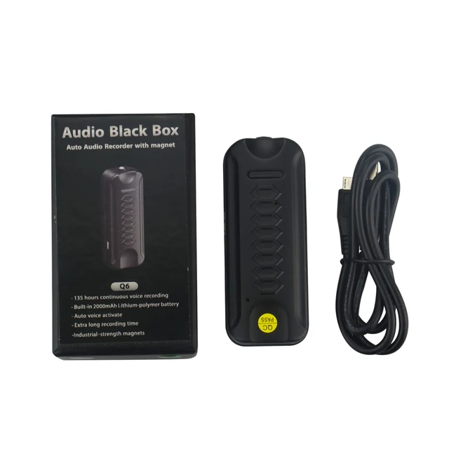 Mini Voice Recorder Q6 With 8gb Memory Audio Strong Magnet Auto
