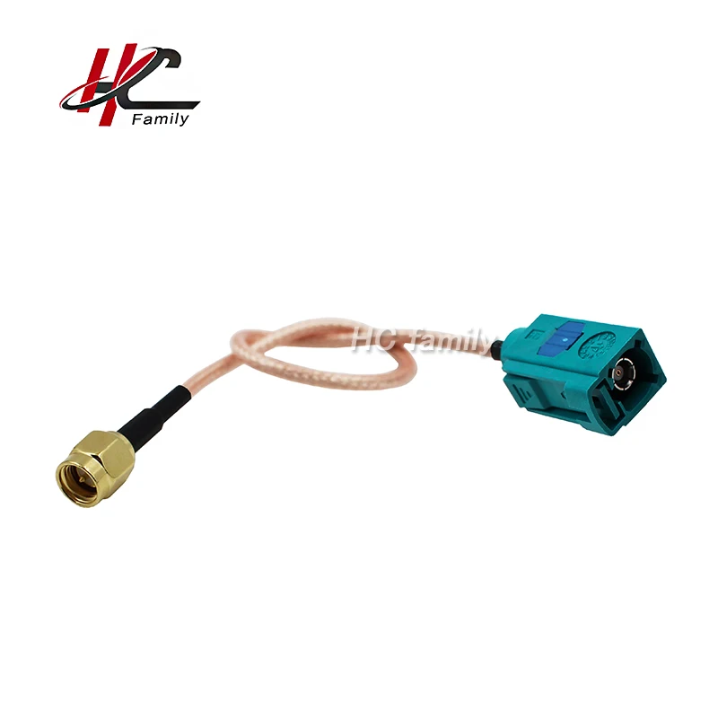 

RG316 15cm 6in water blue Fakra Z female to SMA male extension cable