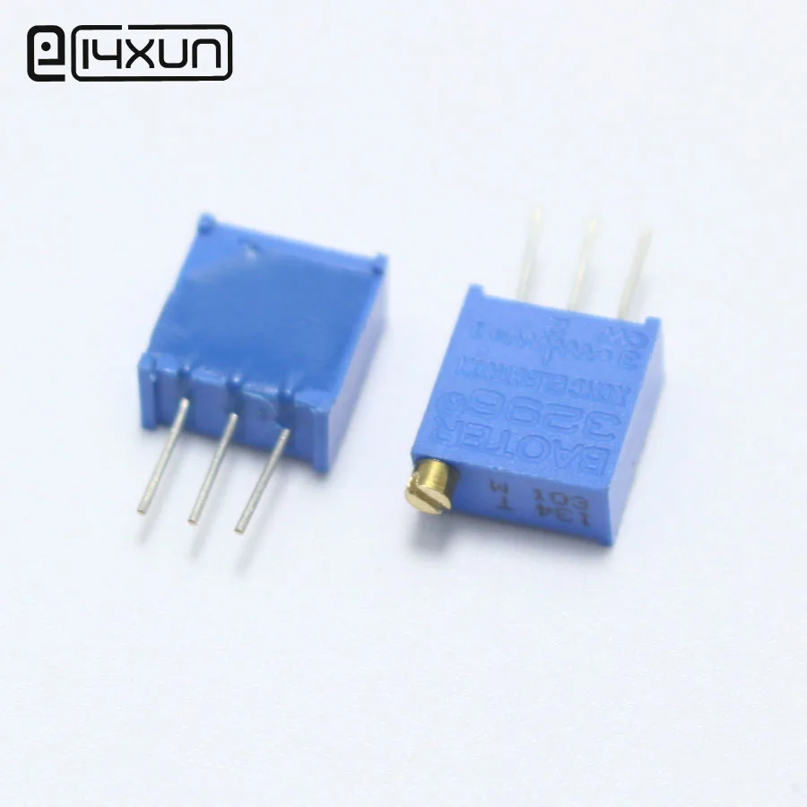 

5pcs 3296W Potentiometer 1K 3K 5K 10K 20K 50K 100K 200K 500K 100R 500R 1M Variable Resistors 3296 Adjustable Multiturn Trimmer