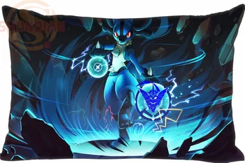 

P1024#45 New Custom Pokemon Pikachu Pillowcase Rectangle zipper Classic Pillow Case size 35x45cm (Two Sides) JY#qz45