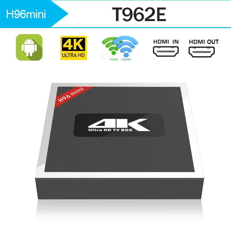 

Android 7.1 Smart TV BOX T962E 2G DDR3 16G EMMC ROM Set Top Box 4 K 3D h.265 Wifi lettore multimediale Ricevitore TV
