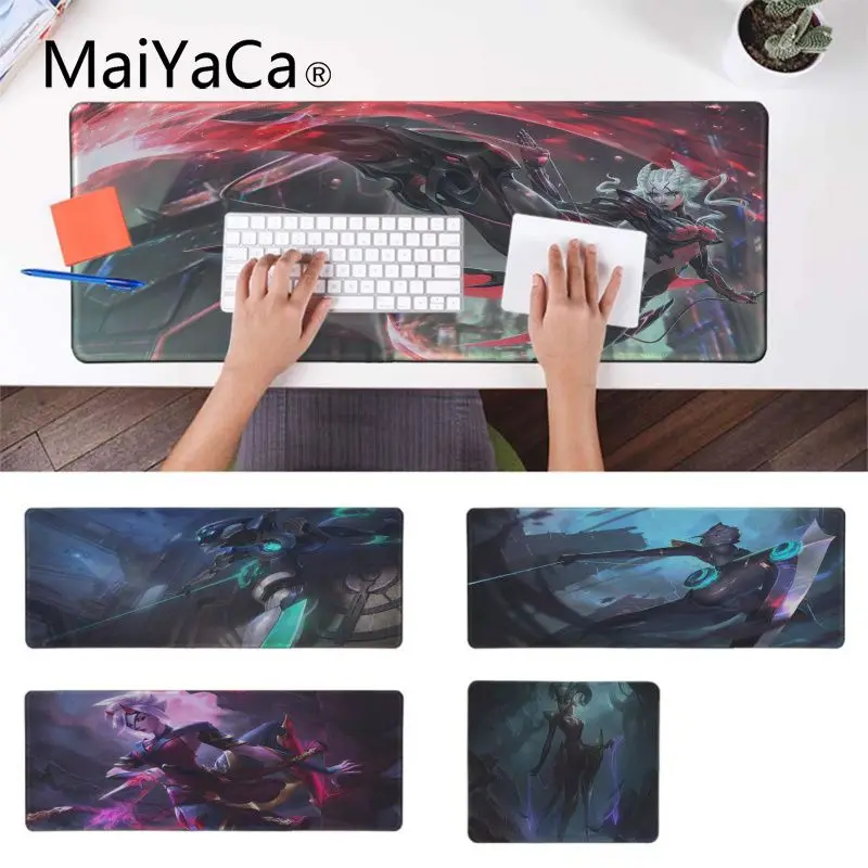 Maiyaca New Design LOL camille Customized MousePads Computer Laptop Anime Mouse Mat Free Shipping Large Pad Keyboards | Компьютеры и