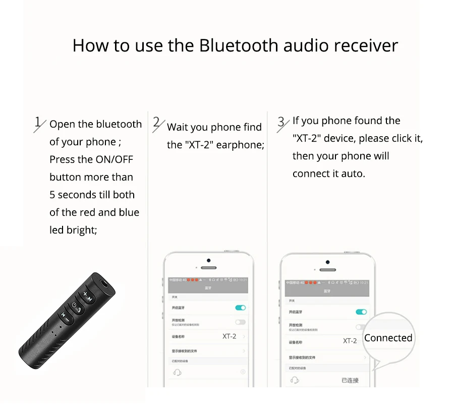 Bluetooth-колонка для автомобиля Bluetooth Aux Универсальный 3,5 мм разъем Hands free авто стерео система музыкальный приемник автомобильные приемники Bluetooth