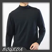 Кашемировый мужской деловой свитер, черный, серый, темно-синий, водолазка из натуральной ткани, высокое качество, распродажа