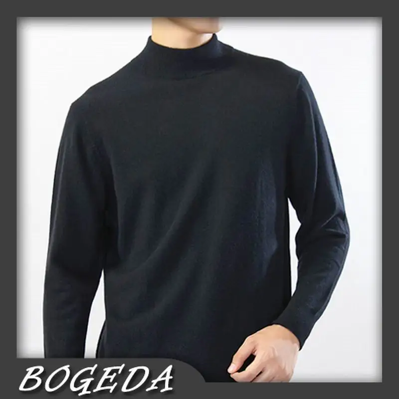 

Cashmere sweater Men's pullover Turtleneck Classic Black Gray Navy Natural fabric High Quality Stock clearance Free shipping