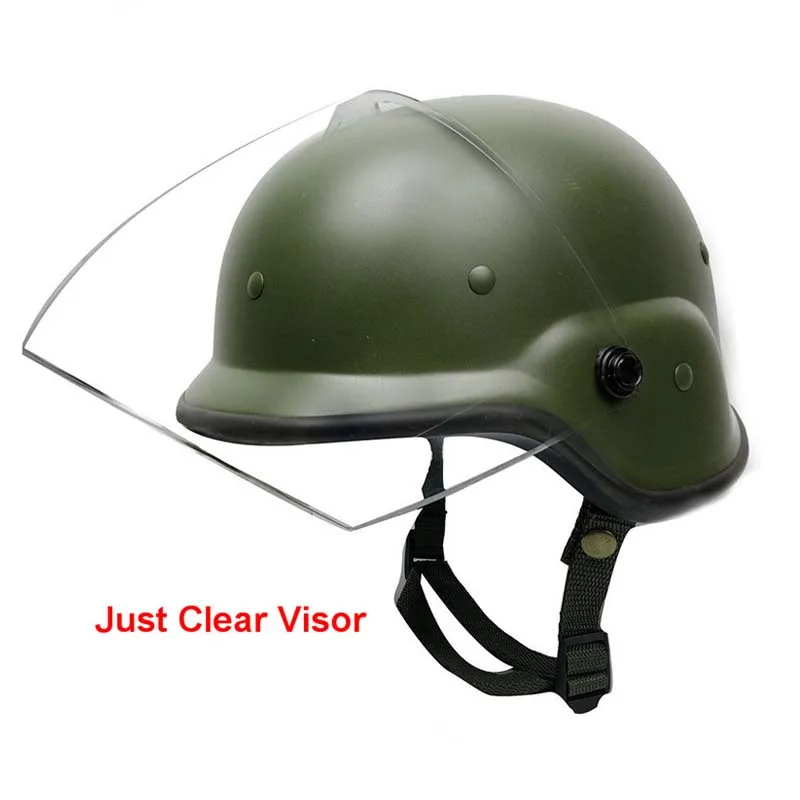 

Airsoft Clear Visor for M88 PASGT Kelver Swat Helmet without Screws Tactical Helmet Lens Hunting Cycling Eye Face Protection