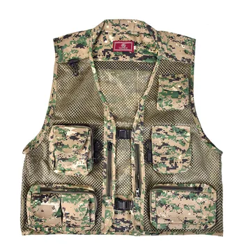 

Ultralight Outdoor Fishing Vests Men Breathable Quick-Drying Mesh Waistcoats Tactical Military Camping Vest with Multi Pockets