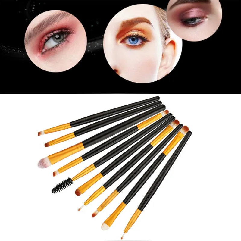 Professional Makeup Brushes 10PCS Eyeshadow Brush Eyebrow Make Up Brushes Set Hair Synthetic Bristles Beauty Cosmetics Kits Professional Makeup Brushes 10PCS Eyeshadow Brush Eyebrow Make Up Brushes Set Hair Synthetic Bristles Beauty Cosmetics Kits