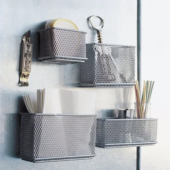 

Multi-function Storage Basket Magazine, Magnetic Receiver Box / Refrigerator Suction Basket / Receipt, Sundries Collection