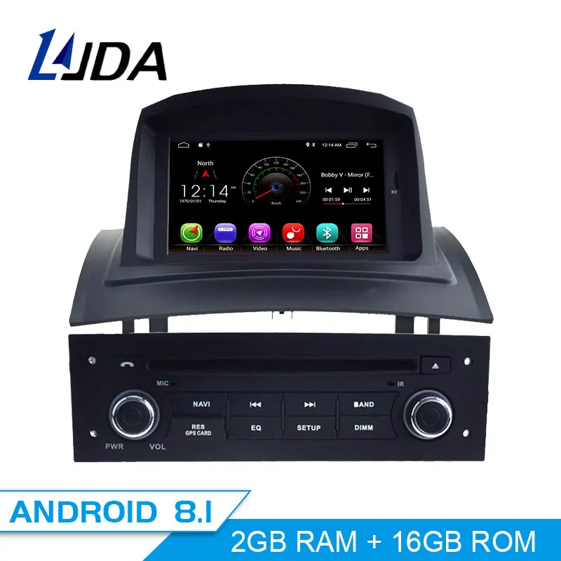 

LJDA Android 9.1 Car DVD Player For Megane Fluence 2002-2008 Car Multimedia Player GPS Navigation WIFI 1 Din Car Radio Stereo