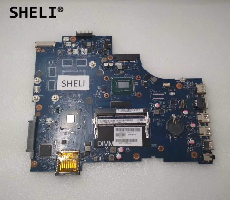 

SHELI For Dell 3721 5721 Motherboard with I3-3217U LA-9102P CN-00KC18 00KC18 0KC18