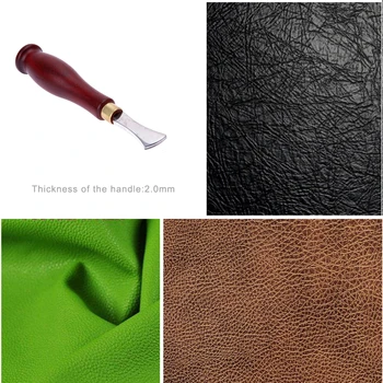 

4Pcs/Set 1.0-2.5mm Head Leathercraft DIY Shallow Round Handle Leather Edge Press Line Tool Mini Leatherworking Hand Tool