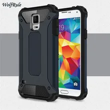 sFor Phone Case Samsung Galaxy S5 Cover Soft Silicon + Plastic For Funda I9600 Coque<