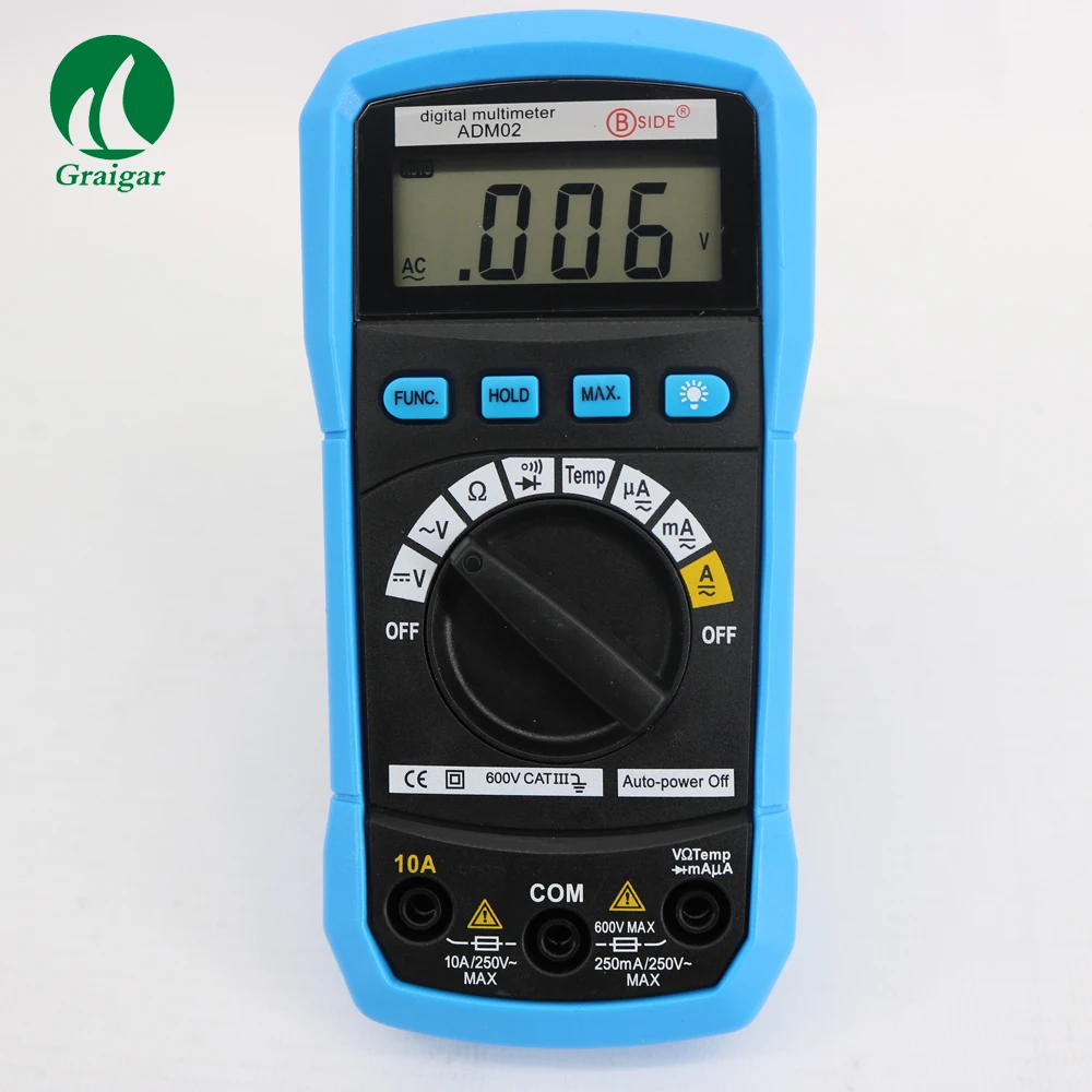 

Digital ADM02 Autorange Multimeter High Quality Display 2000 Counts