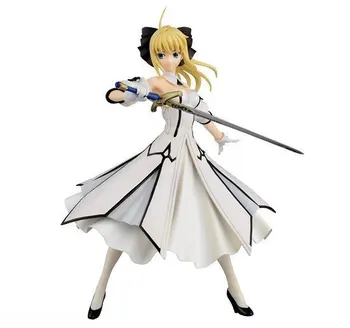 

Fate Stay Night Saber Action Figure 1/8 scale painted figure White Suit Ver. Saber Lily Doll PVC figure Toy Brinquedos Anime