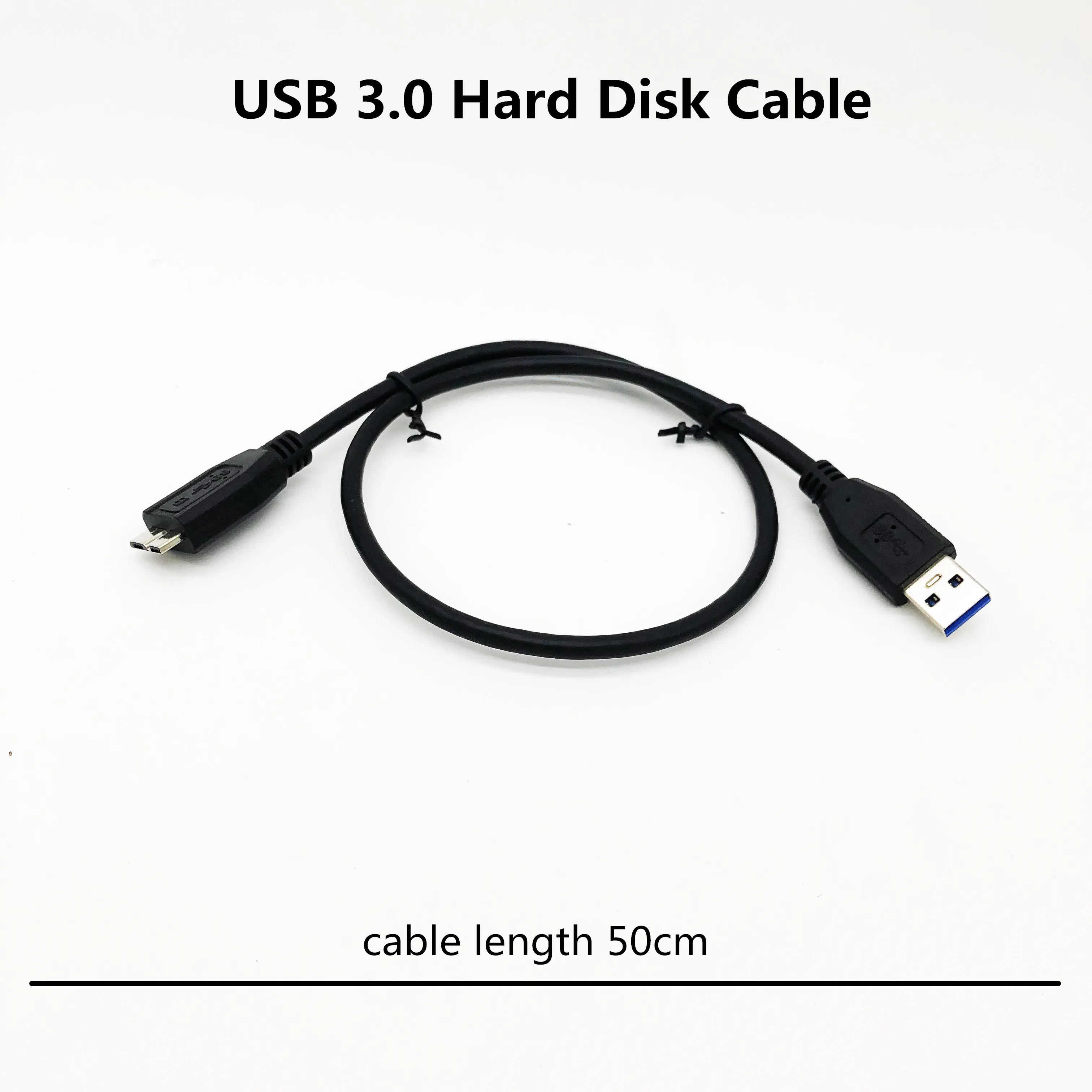 

3.0 USB connector for Micro-B cable for hard disk to computer laptop 50cm length