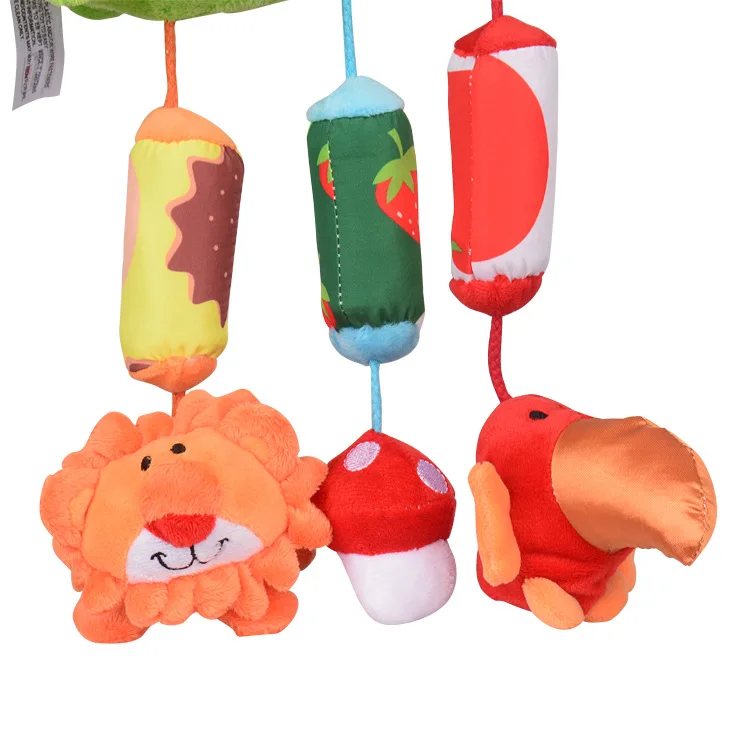 Игрушки для маленьких детей Jingle, рыба, слон крокодил, лев собака, четыре вида колокольчиков Игрушечные лошадки