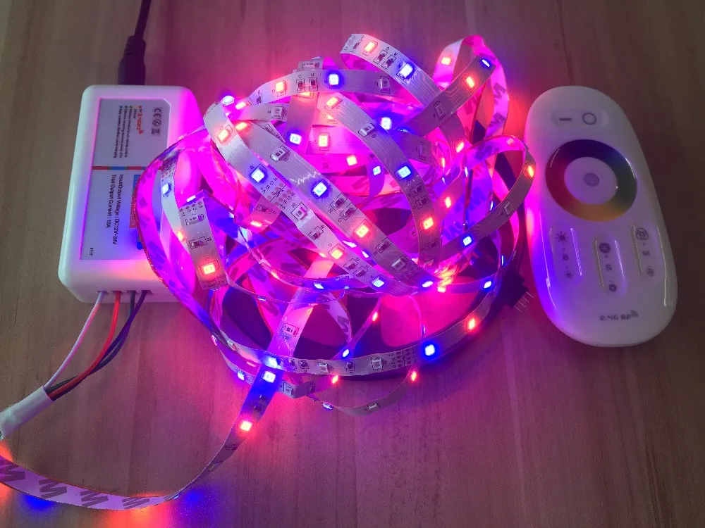 RGB Светодиодные ленты 5050 3528 SMD LED String fita LED Клейкие ленты бар огни + 18a 2.4 г Touch Пульт дистанционного управления RGB + 3A Адаптеры питания