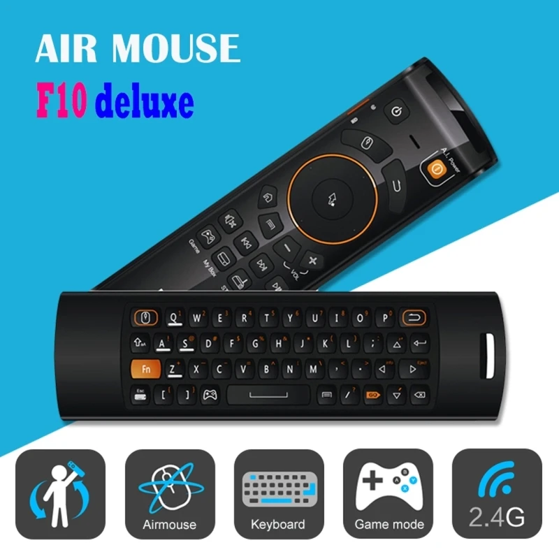 

2.4GHz Fly Air Mouse Wireless QWERTY Keyboard Remote Control with IR Learning Function for Android TV Box Game Mode