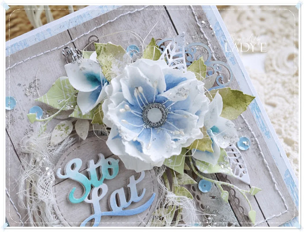 

BM Metal Cutting Dies cut die mold Water Leaves Scrapbook paper craft knife mould blade punch stencils dies