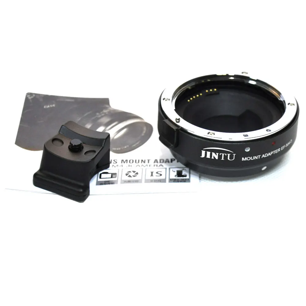 

JINTU Manual Electronic Adapter EF-MFT EF-M4/3 for Canon EOS EF EF-S Lens to Micro M4/3 GH3 GH4 GH5 EM5 EM5II PEN-F E-PL2 Camera