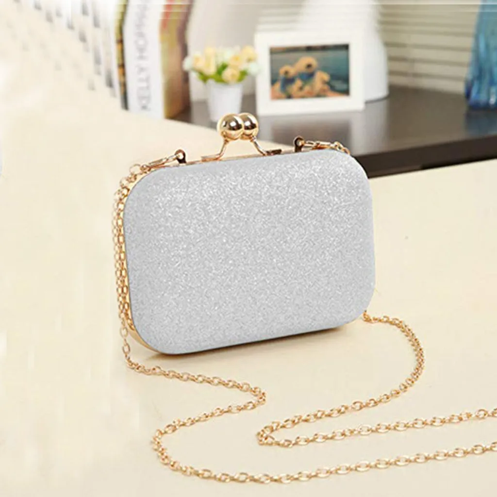 

2019 Quality women bags designer Female Purse Clutch Ladies'Fashion Ball Round Head Mini Sequins Dinner Chain Bag513