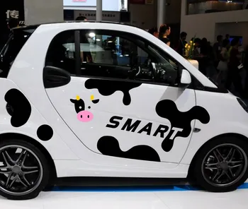 

Car Decals Cute Cow Cartoon Animal for Smart Vinyl side Door stickers ZC949