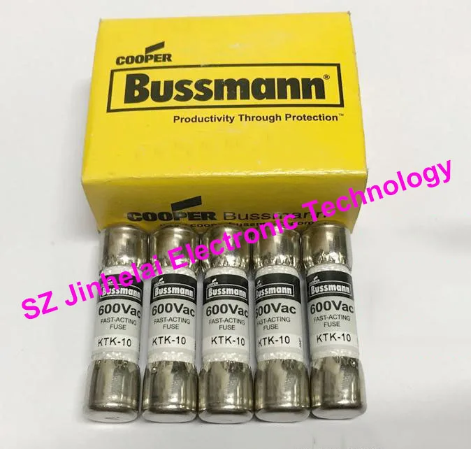 

New and original KTK-10 Fast-acting Supplemental fuses 10A 600V 10*38mm