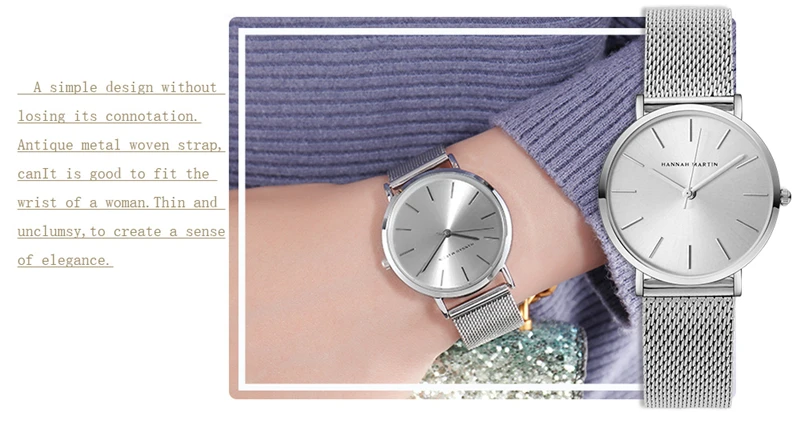 Women Bracelet Watch Luxury Brand Quartz Ladies Dresses Wrist Watches Silver Steel Mesh Female Watch 36mm Waterproof Clock Xfcs