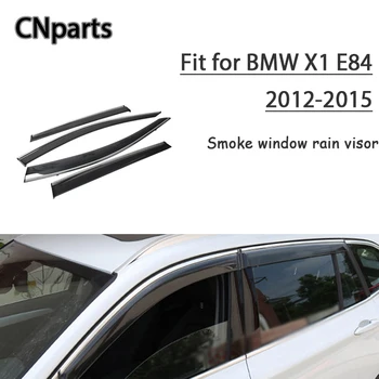 

CNparts 4pcs ABS For BMW X1 E84 2012 2013 2014 2015 Car Styling Smoke Window Sun Visor Keep Fresh Air convection Accessories