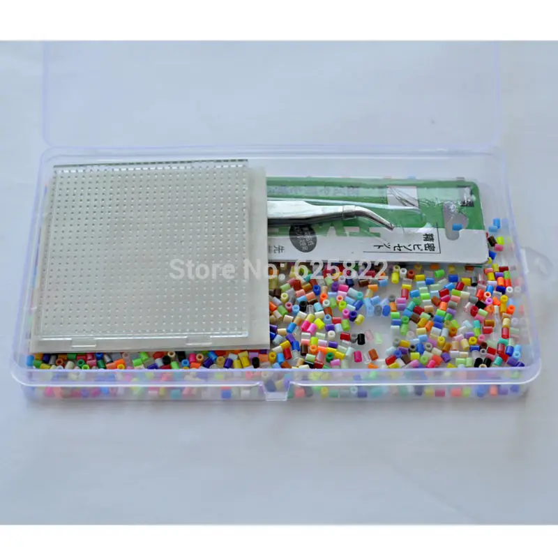 

Starting Set Mini Hama Beads 2.6mm Pegboard Fuse/Perler Beads Handmade Cartoon Figure Material Mixed Color Educational DIY Toy