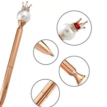 10 производителей новая перламутровая Ручка розовое золото ручка креативная королевская ручка большая голова хрустальный шар "Бриллиант" ручка